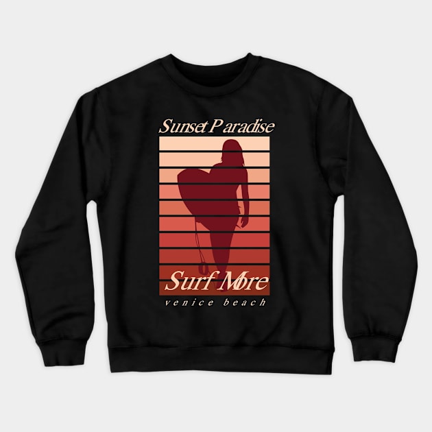 Surf more Crewneck Sweatshirt by hatem